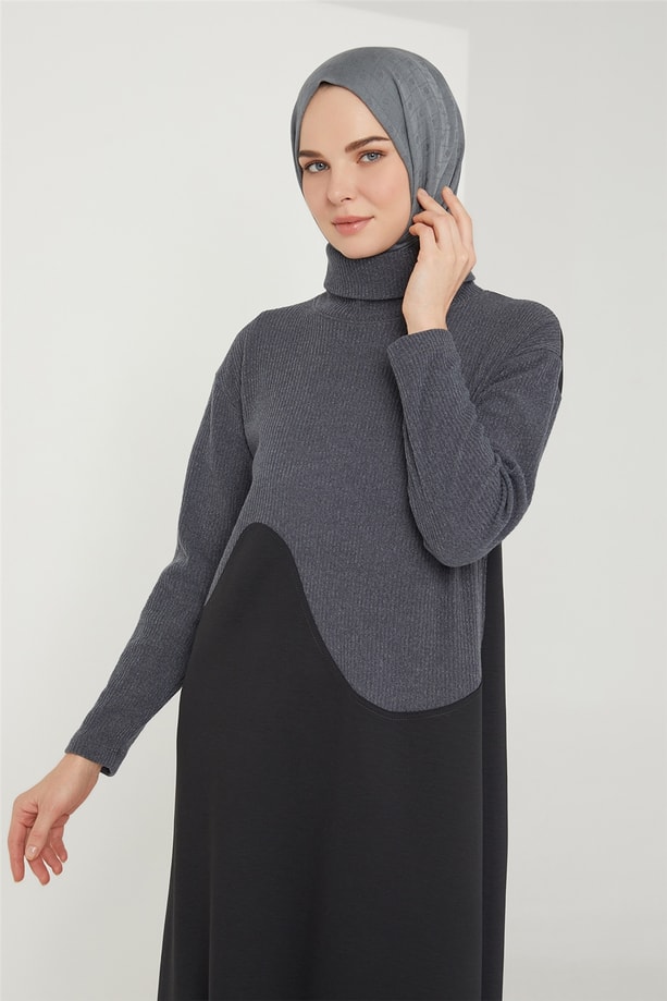 Armine Elbise 21KD4418 Gri
