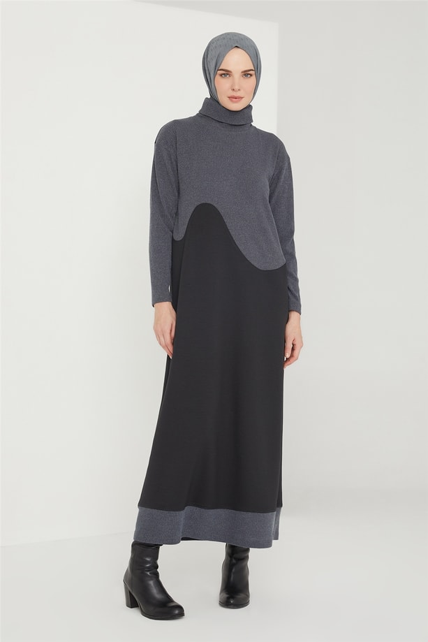 Armine Elbise 21KD4418 Gri