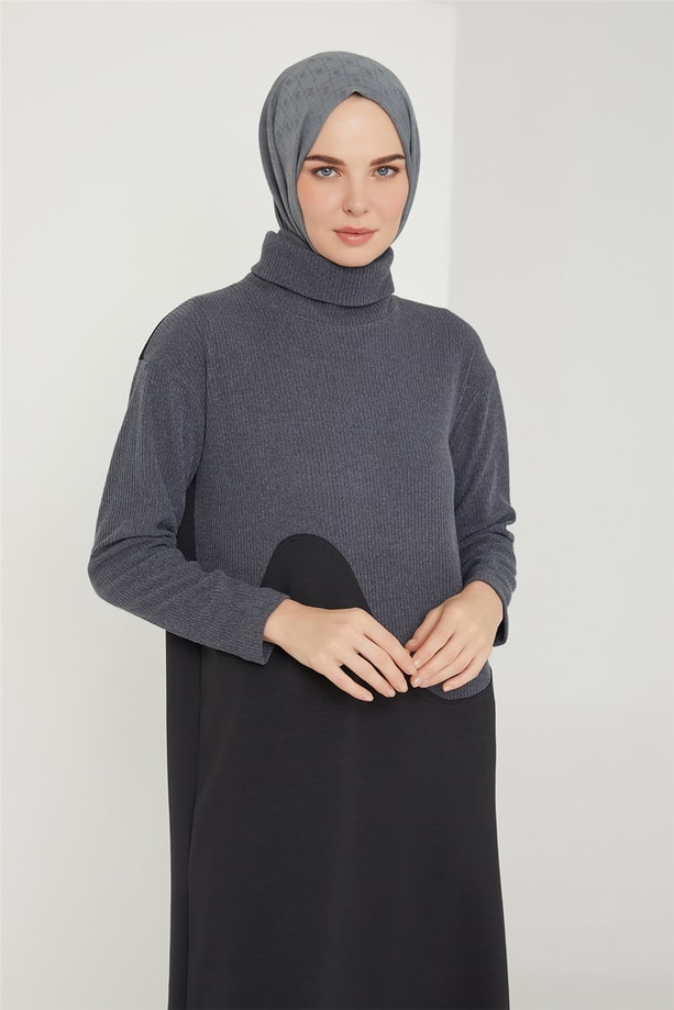 Armine Elbise 21KD4418 Gri