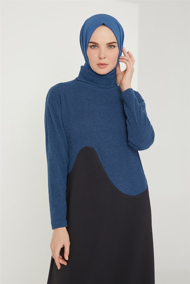 Armine Elbise 21KD4418 İndigo