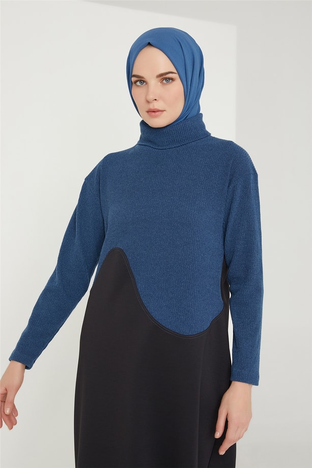 Armine Elbise 21KD4418 İndigo