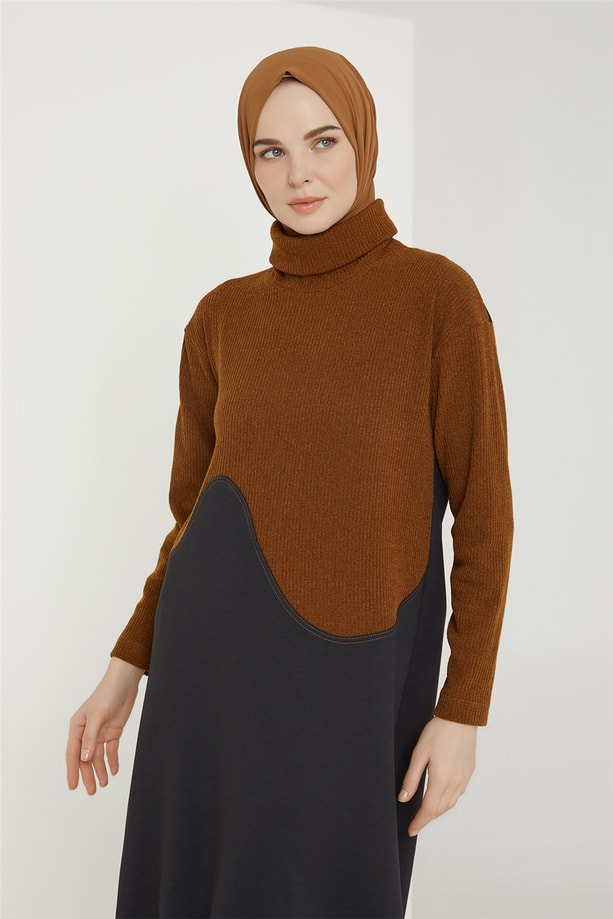 Armine Elbise 21KD4418 Taba