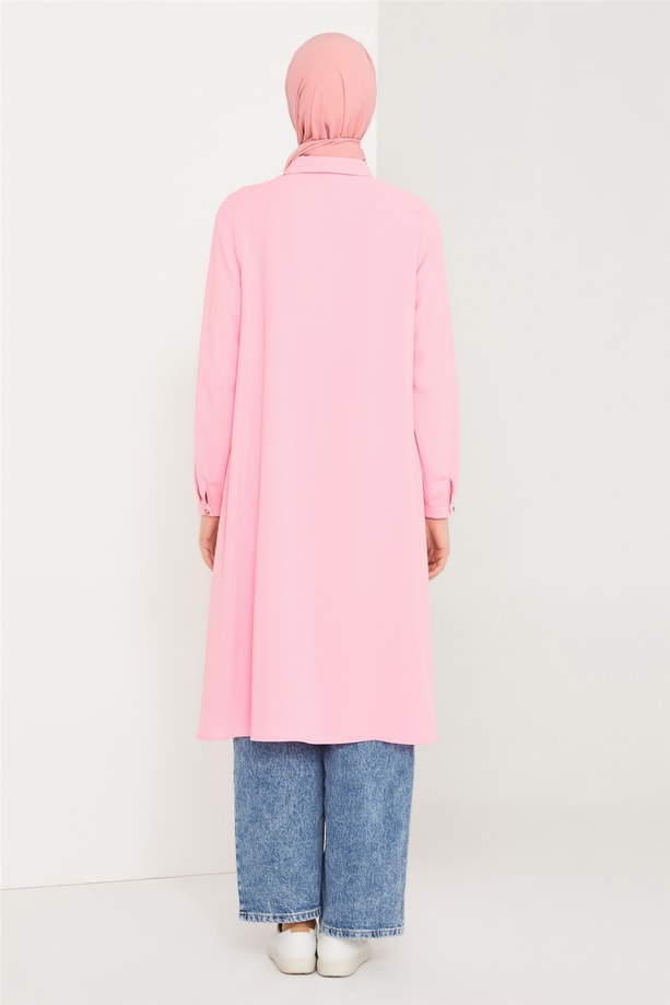 Armine Düşük Kollu Tunik 21K4503 Pembe