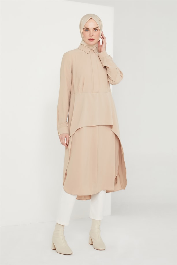Armine Aller Detaylı Tunik 21K4521 Kum