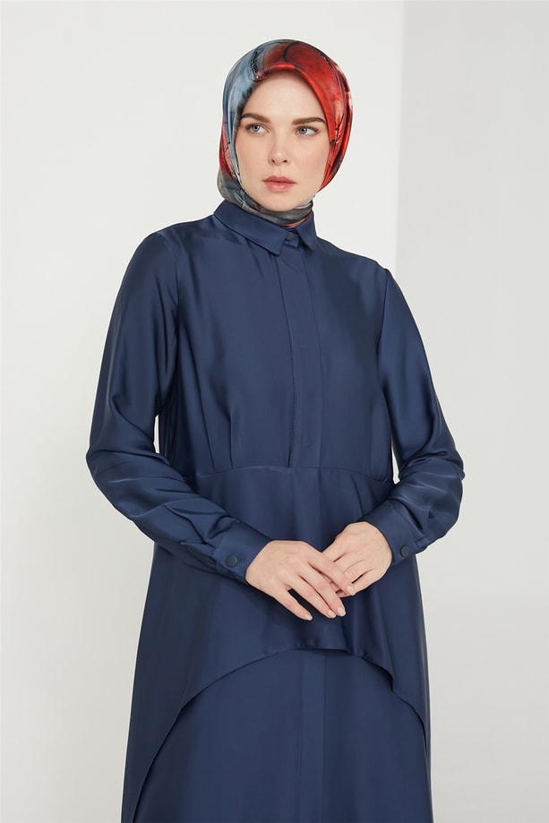 Armine Aller Detaylı Tunik 21K4521 Lacivert