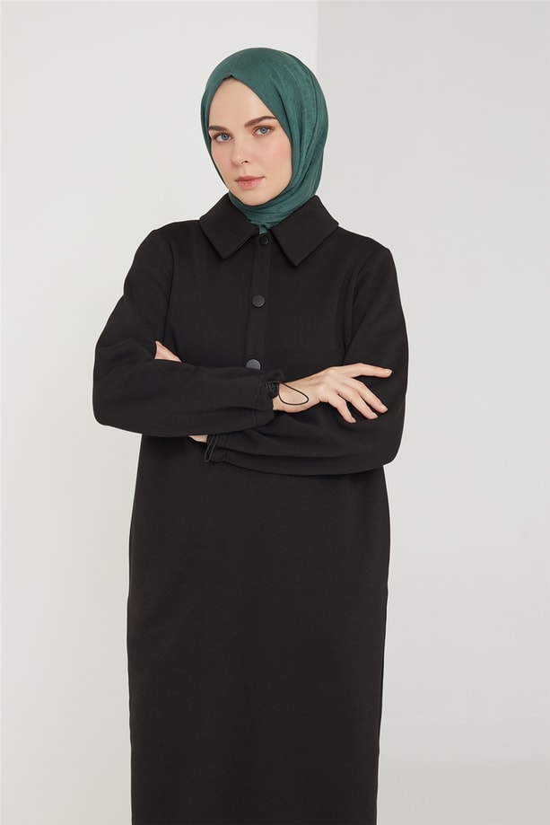 Armine Kol Ağzı Ayarlanabilir Tunik 21K4542 Siyah
