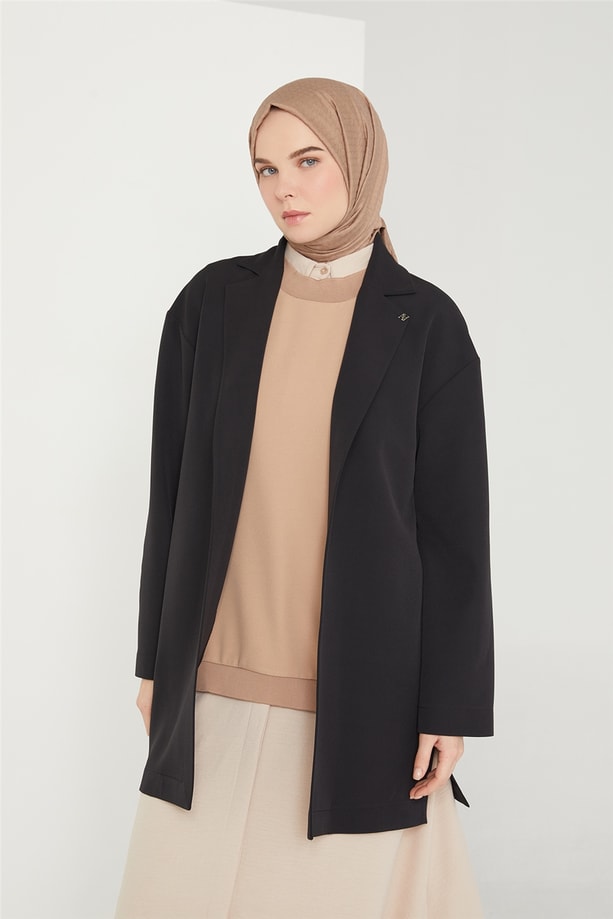 Armine İçi Bluzlu Ceket 21K5602 Siyah