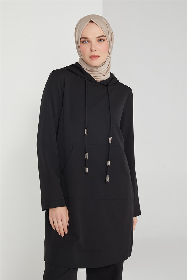 Armine Kordonlu İşleme Detaylı Takım 21K6301 Siyah