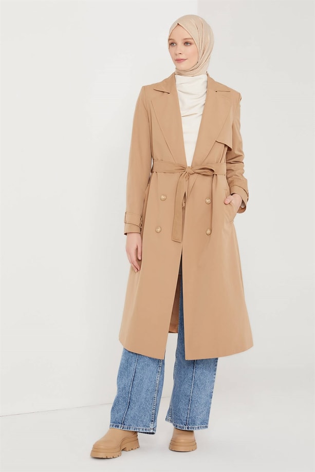 Armine Kruvaze Kap 21K7313 Camel