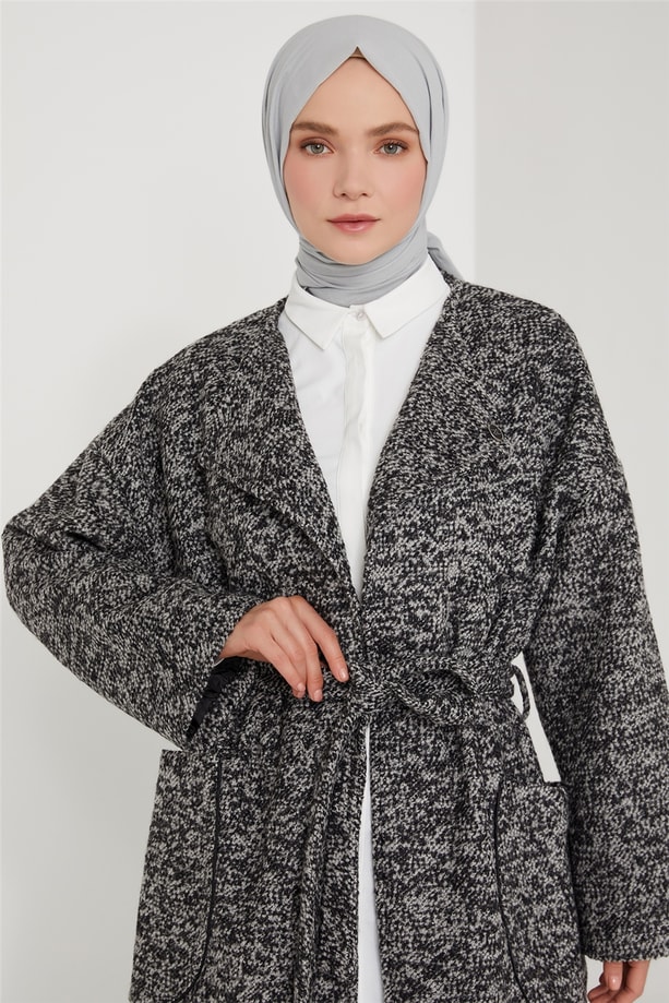 Armine Biyeli Kaban 21K7403 Gri