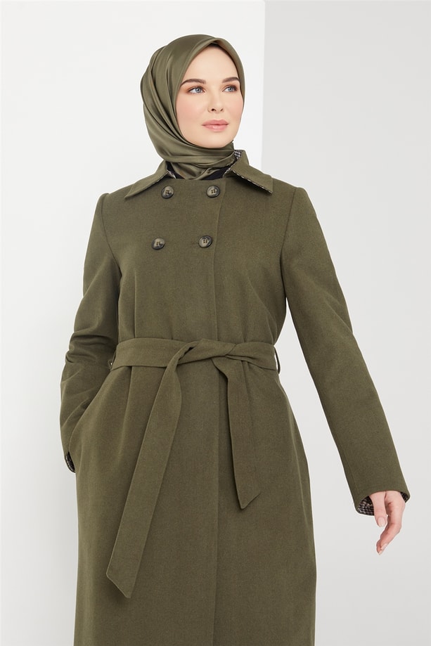 Armine Manto 21K8711 Haki