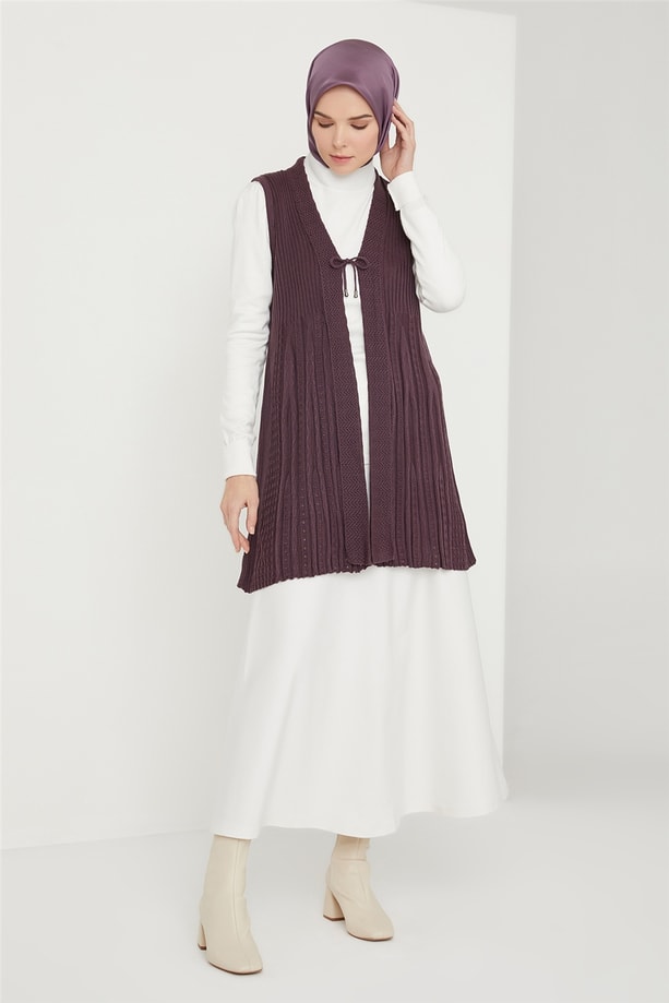 Armine Yelek 21KD9000 Mürdüm