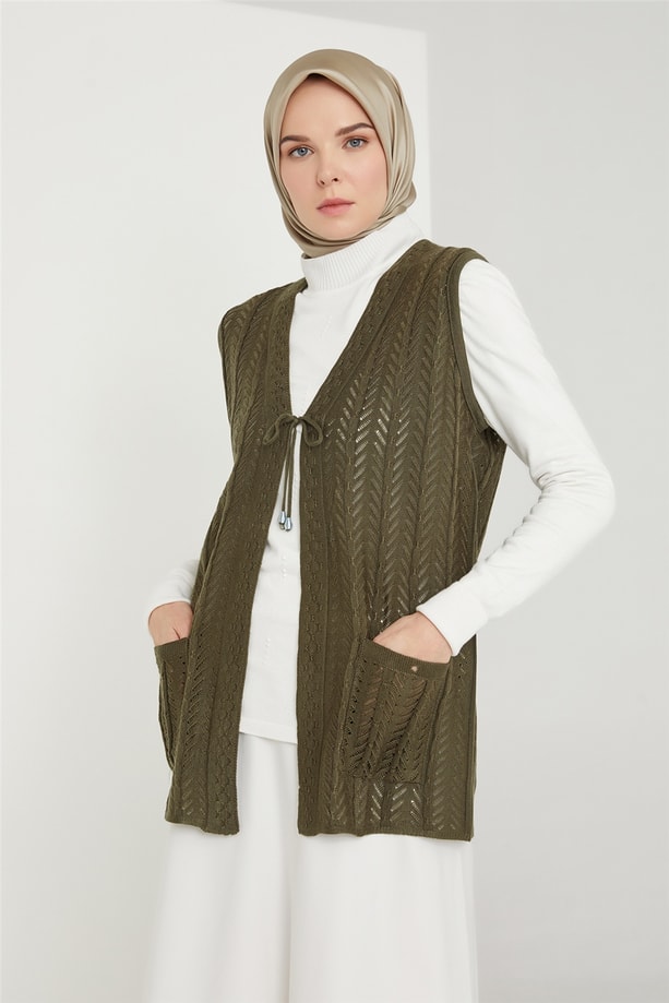 Armine Yelek 21KD9002 Haki