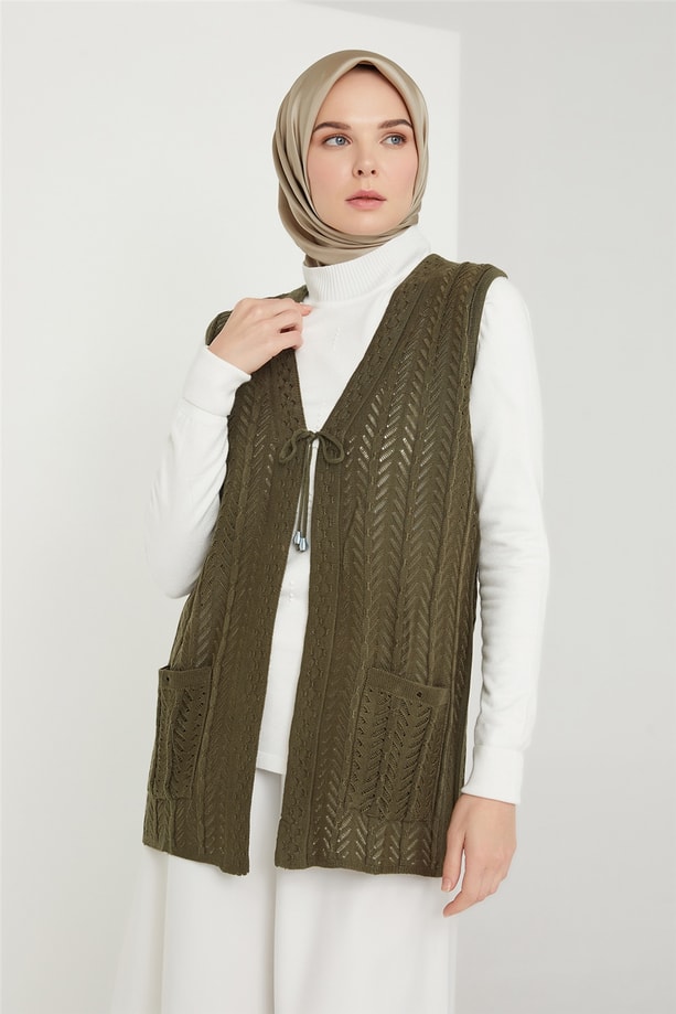 Armine Yelek 21KD9002 Haki