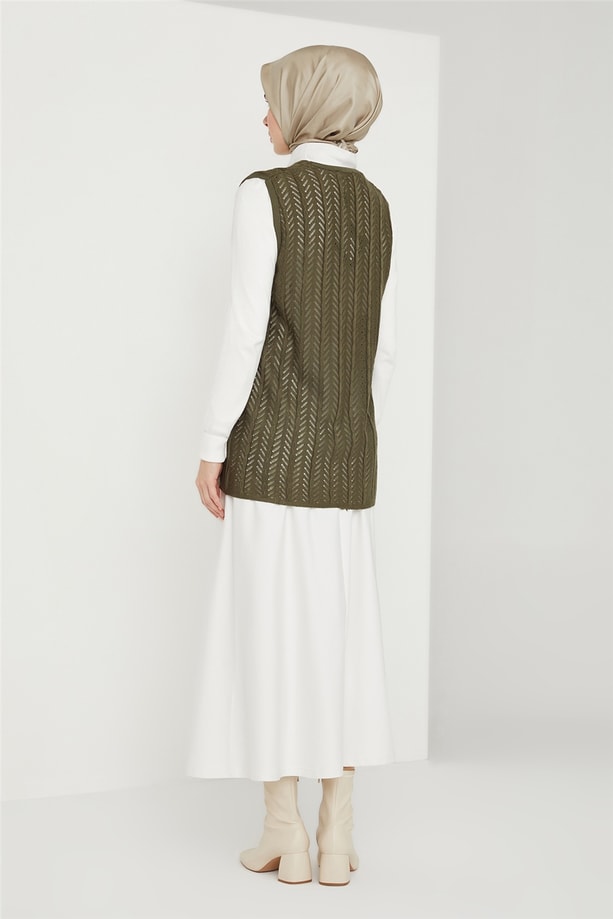 Armine Yelek 21KD9002 Haki