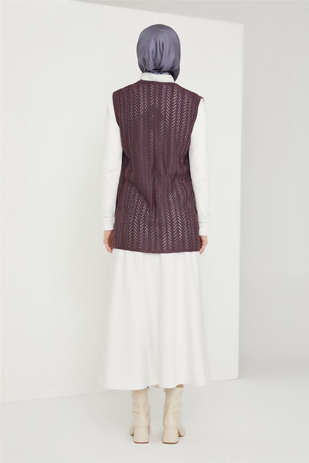 Armine Yelek 21KD9002 Mürdüm