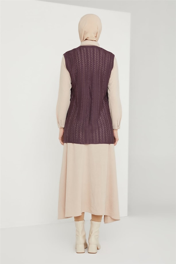 Armine Yelek 21KD9002 Mürdüm