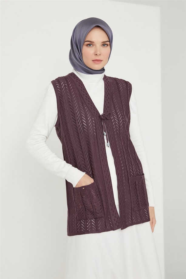 Armine Yelek 21KD9002 Mürdüm