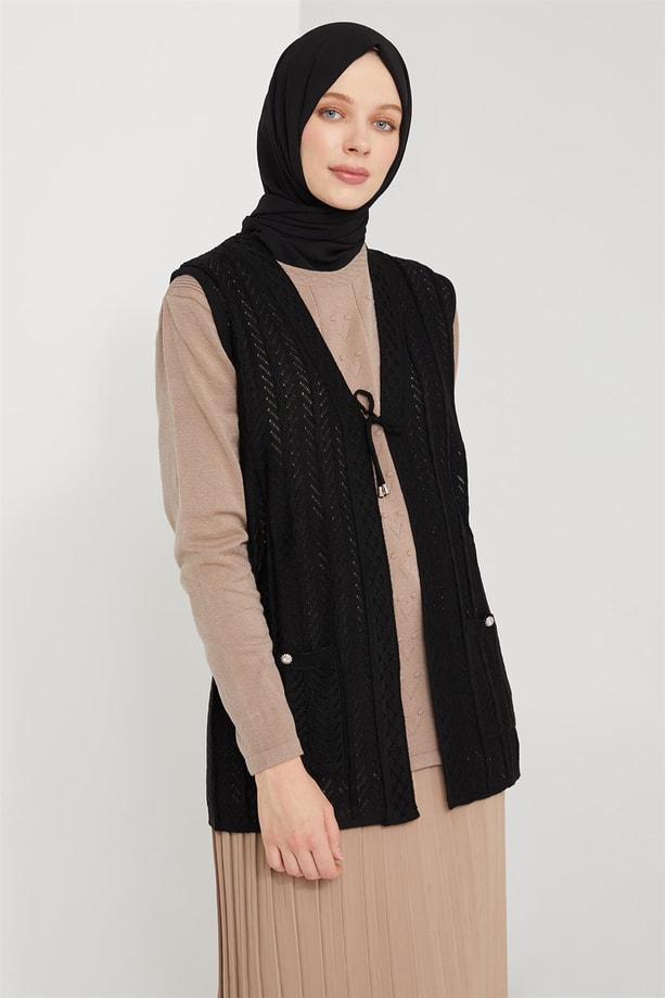 Armine Yelek 21KD9002 Siyah
