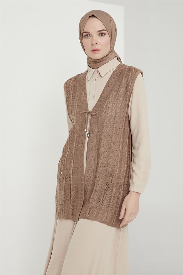 Armine Yelek 21KD9002 Vizon