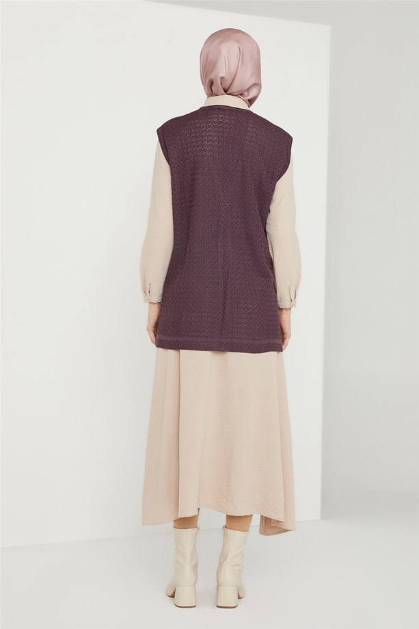 Armine Yelek 21KD9003 Mürdüm