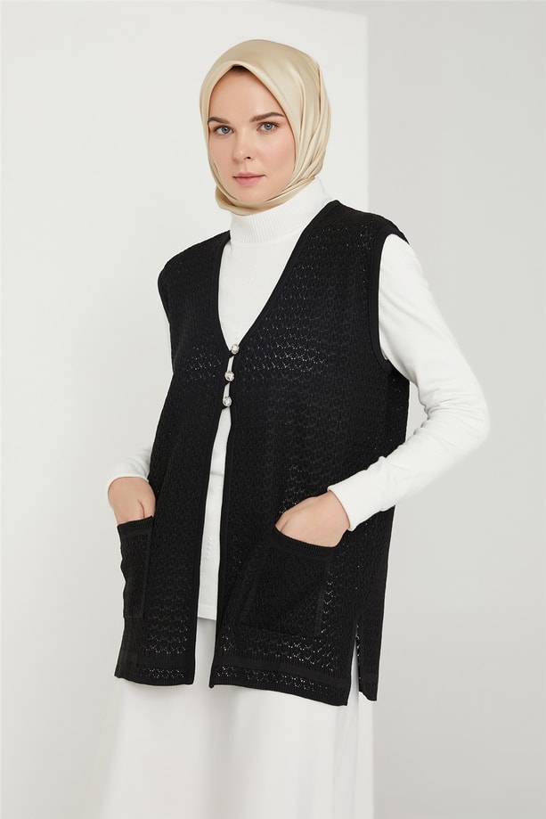 Armine Yelek 21KD9003 Siyah
