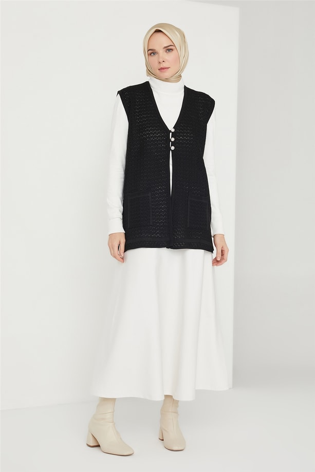 Armine Yelek 21KD9003 Siyah