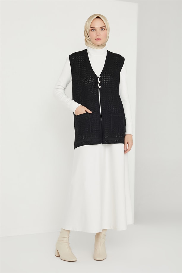 Armine Yelek 21KD9003 Siyah
