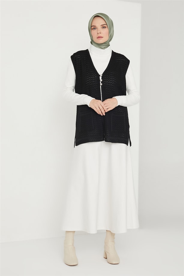Armine Yelek 21KD9003 Siyah