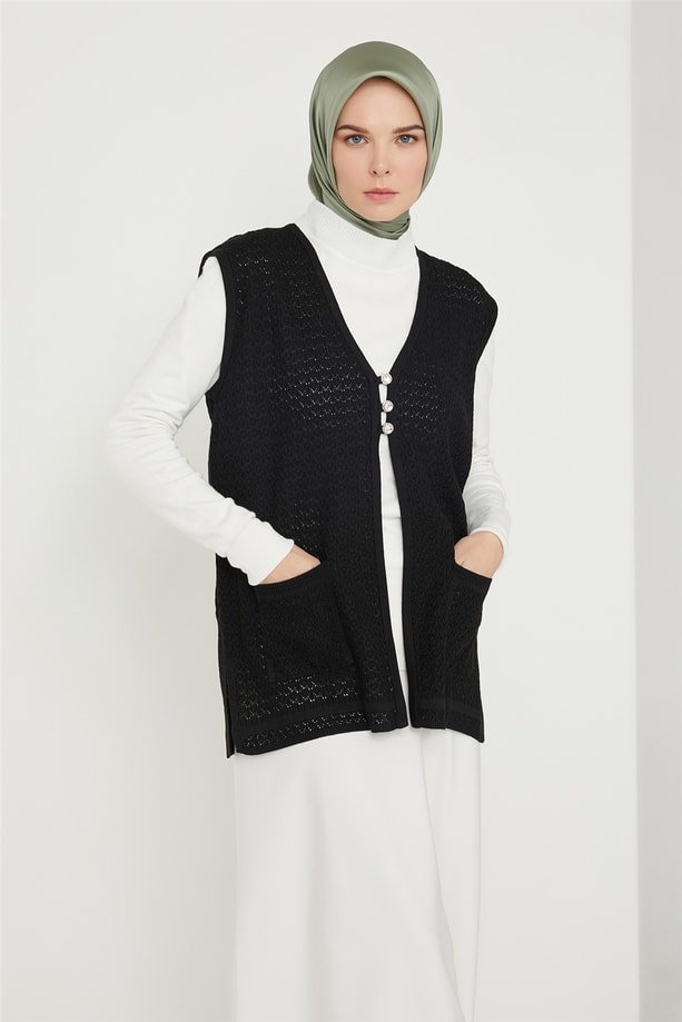 Armine Yelek 21KD9003 Siyah