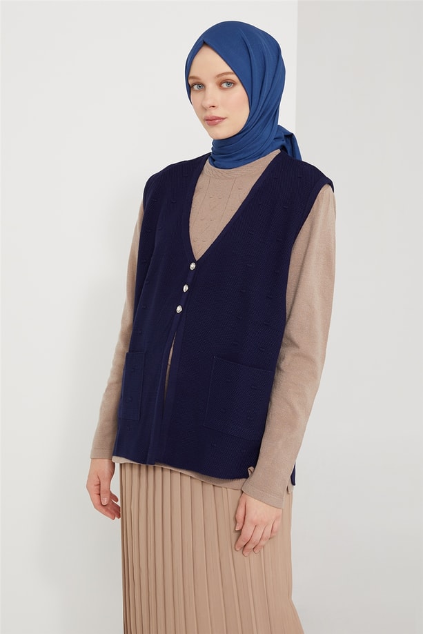 Armine Yelek 21KD9004 Lacivert