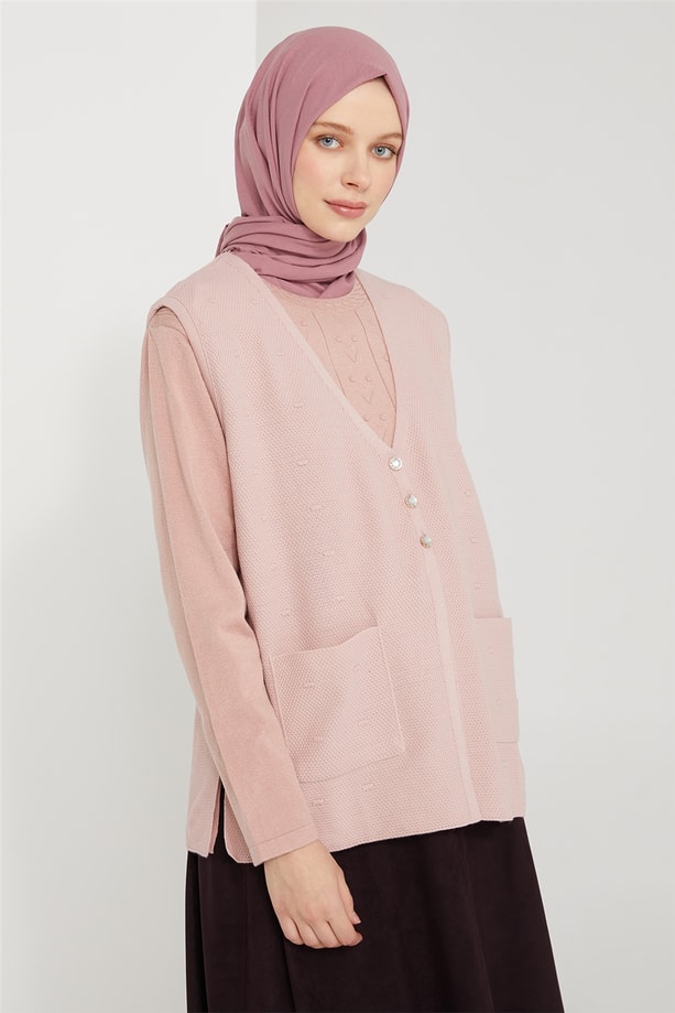 Armine Yelek 21KD9004 Pudra