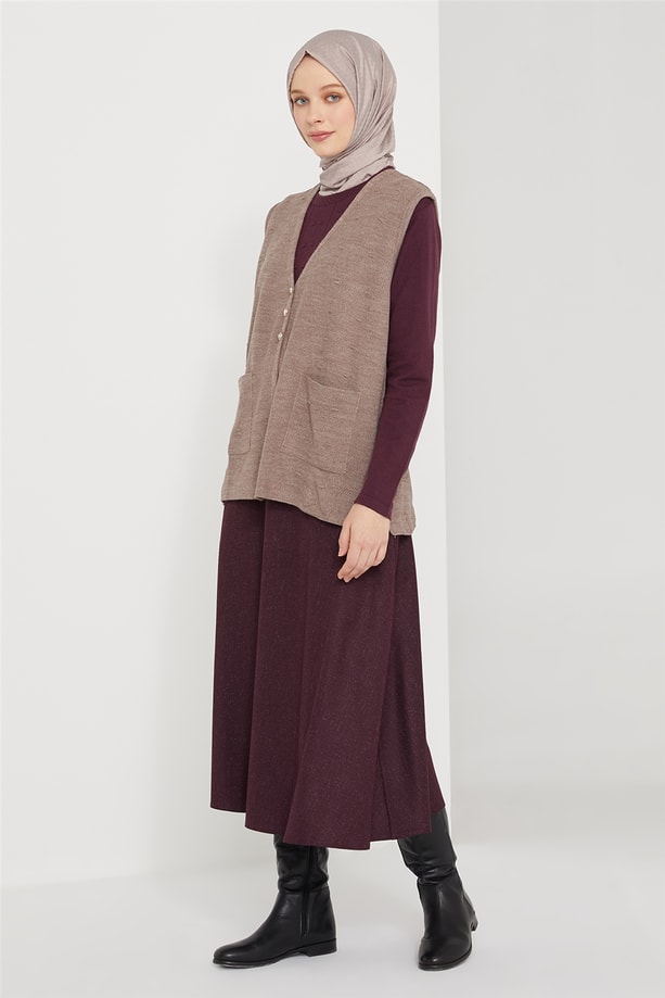 Armine Yelek 21KD9004 Vizon
