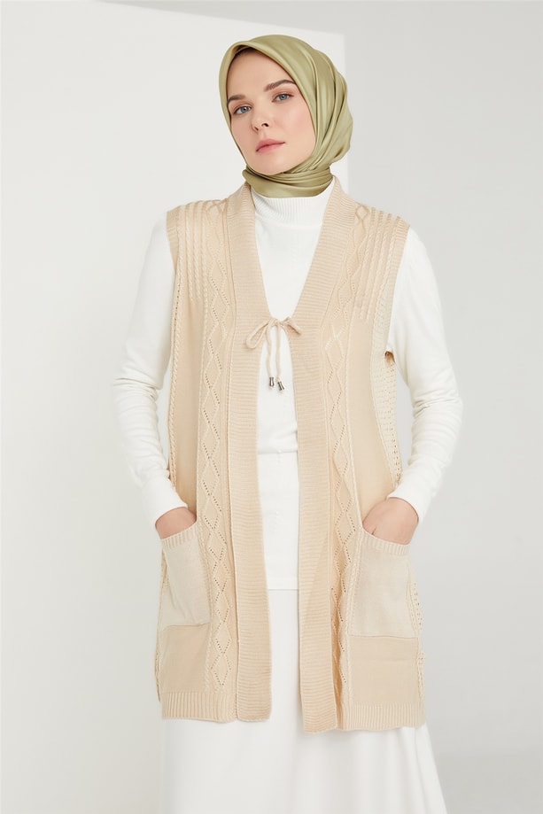 Armine Yelek 21KD9006 Taş