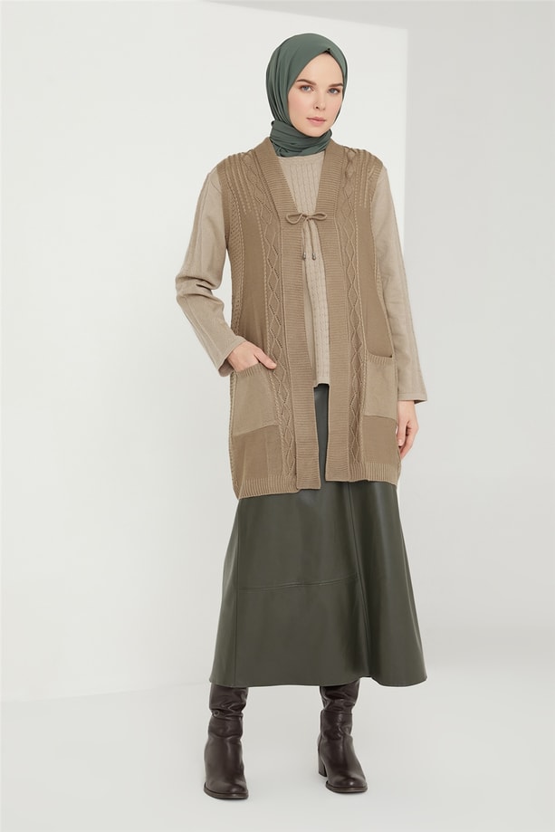 Armine Yelek 21KD9006 Vizon