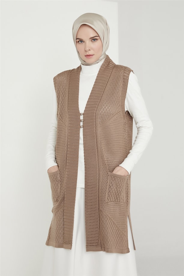 Armine Yelek 21KD9007 Vizon
