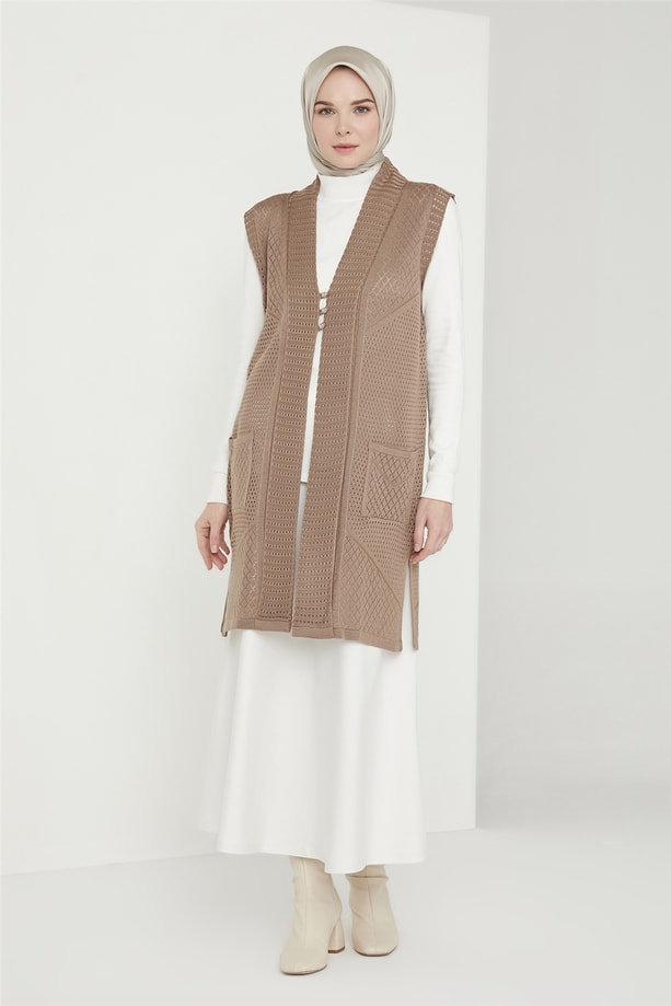 Armine Yelek 21KD9007 Vizon