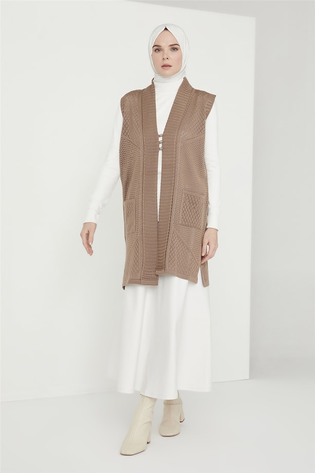 Armine Yelek 21KD9007 Vizon
