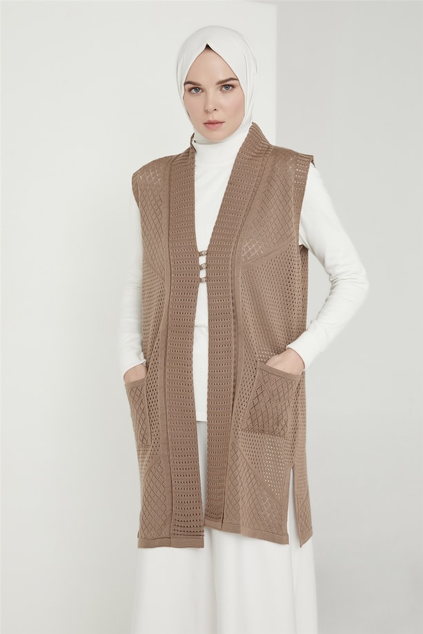 Armine Yelek 21KD9007 Vizon