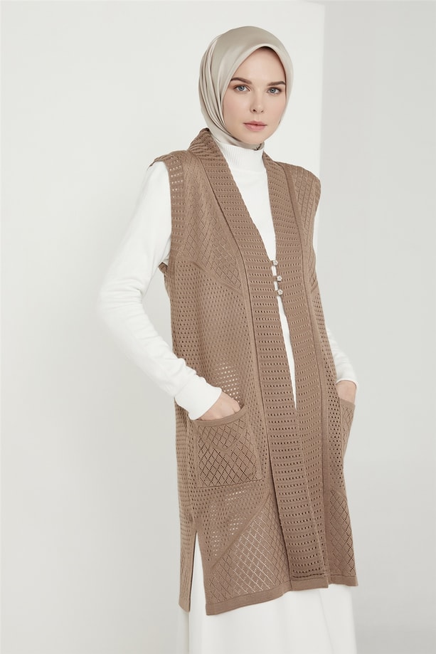 Armine Yelek 21KD9007 Vizon