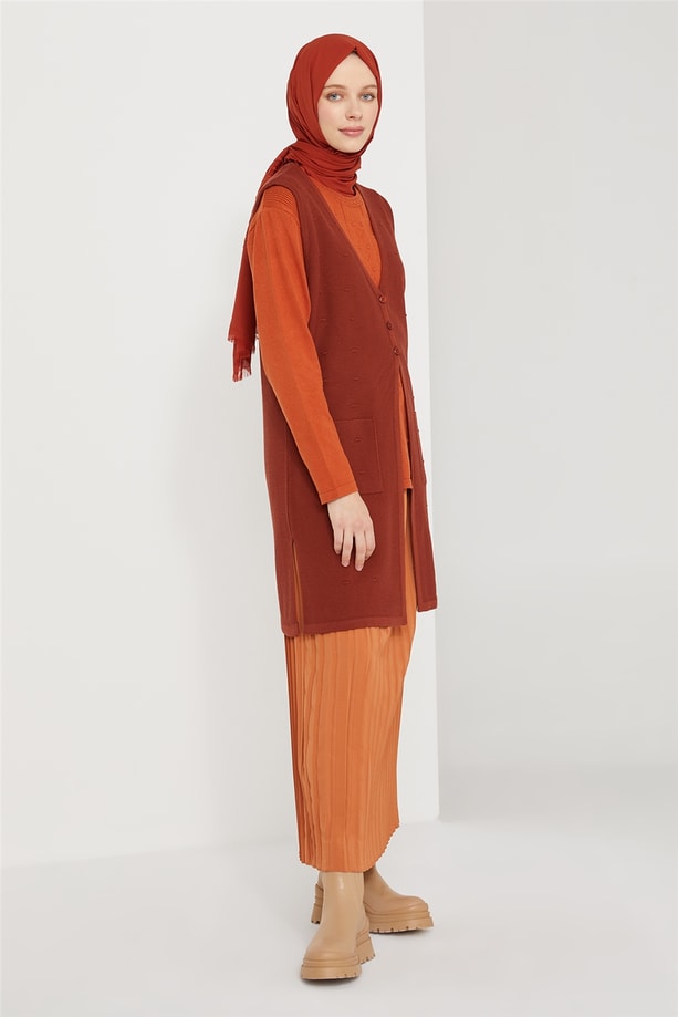 Armine Yelek 21KD9009 Tarçın