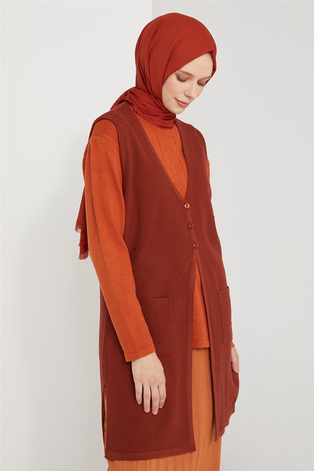 Armine Yelek 21KD9009 Tarçın
