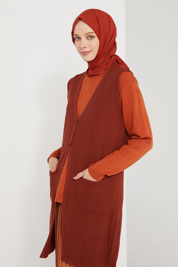Armine Yelek 21KD9009 Tarçın
