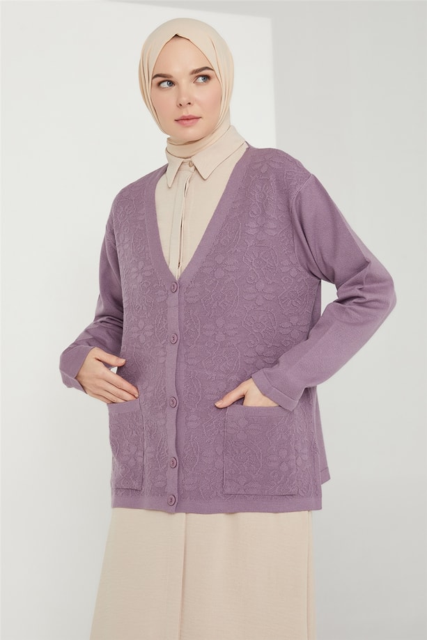 Armine Hırka 21KD9010 Lila