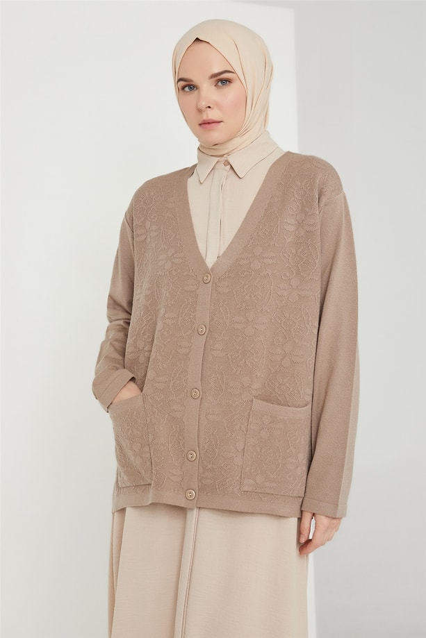 Armine Hırka 21KD9010 Taş