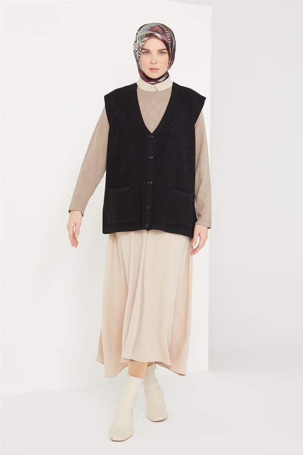Armine Yelek 21KD9012 Siyah