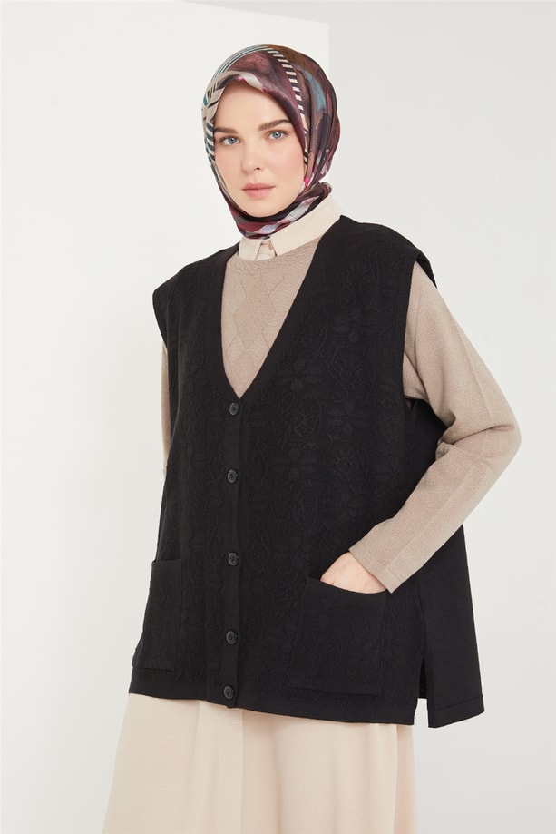 Armine Yelek 21KD9012 Siyah