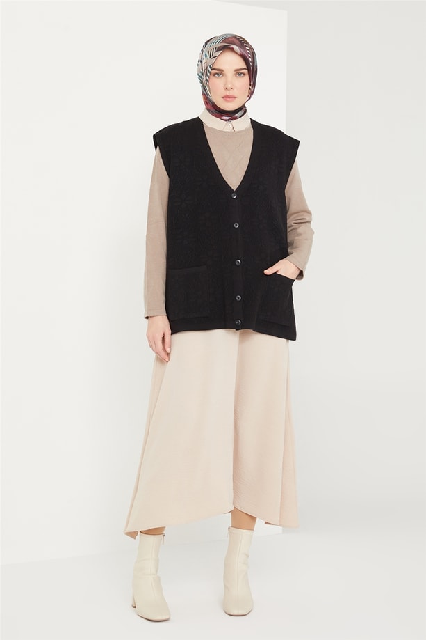 Armine Yelek 21KD9012 Siyah