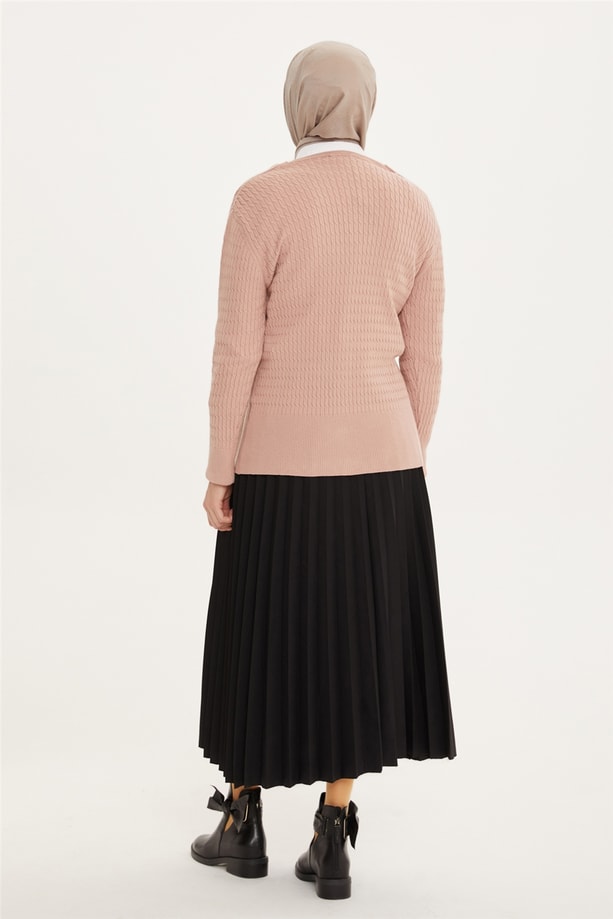 Armine Hırka 21KD9028 Pudra