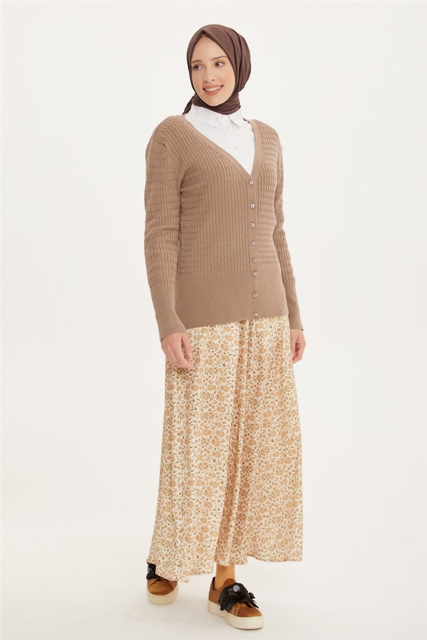 Armine Hırka 21KD9028 Taş